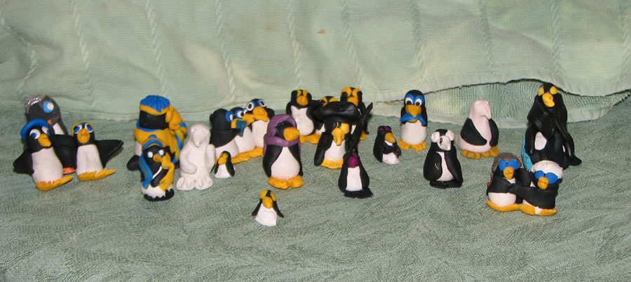 Kathy's Klay Penguins